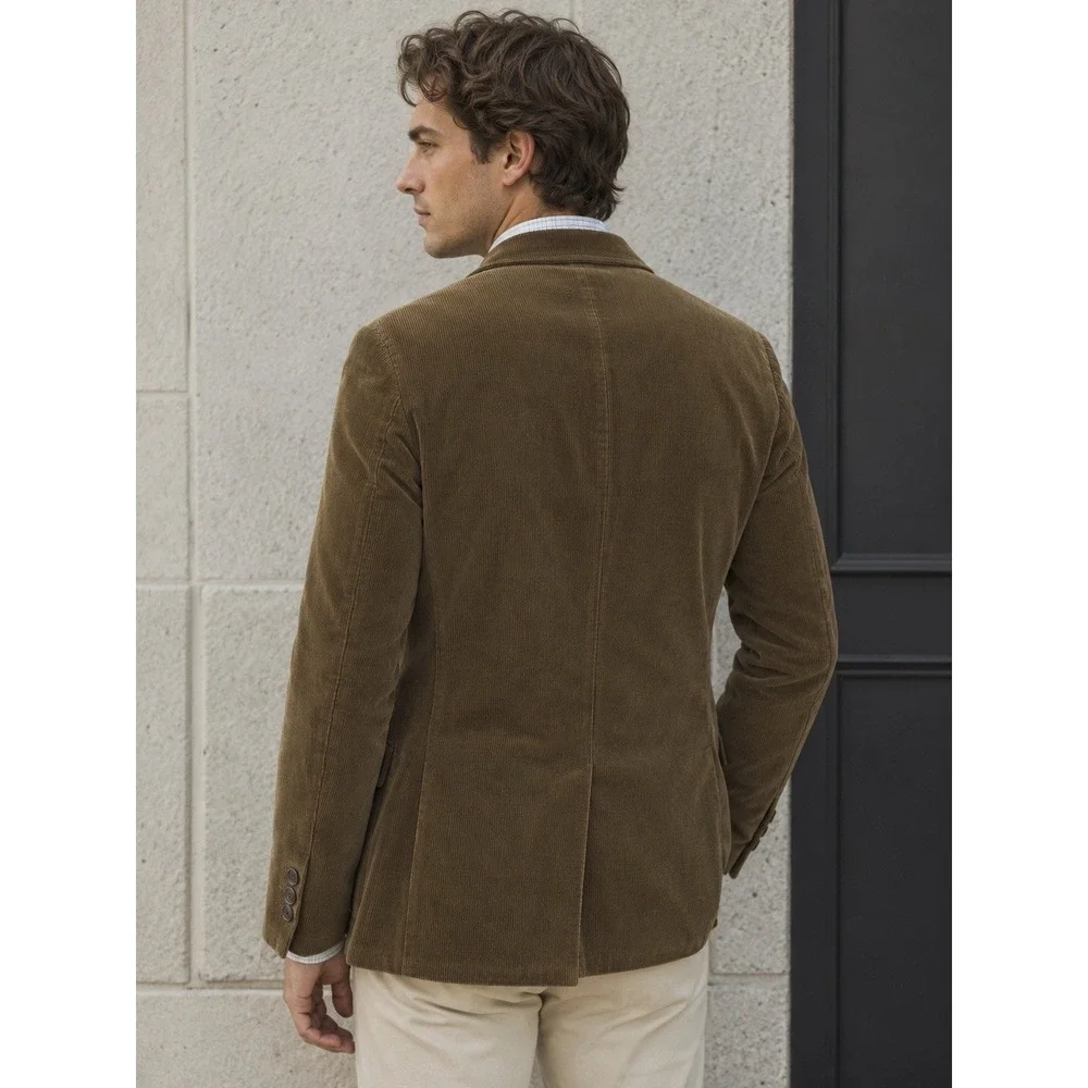 Polo Ralph Lauren Wide-wale Brown Corduroy Blazer Jacket Sport Coat Size L